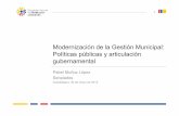 Modernización de la Gestión Municipal: Políticas … · 2 Índice 1. Enfoques en el análisis de las políticas públicas 2. Políticas públicas desde la “ciencia de la acción”