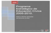 Programa Estratégico de Educación Cívica 2005-2010.portalanterior.ine.mx/.../2011/Octavo_Informe_Semestral_PEEC.pdf · Octavo informe semestral Julio-Diciembre de 2008. 2009 ...