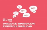 UNIDAD DE INMIGRACIÓN E INTERCULTURALIDAD … · e interculturalidad en las que Getxo toma parte. La Panorámica de Inmigración 2014 es la última publicación disponible. ... proyecto