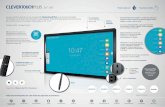 Clever Touch PlusLux - te-educativa.com · • Identifica las partes del reloj ... su pantalla Clevertouch desde su tablet o smartphone y compartir contenido en la pantalla, o en