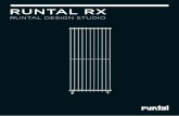 Runtal RX - Climaconforto Aquecimento | … · Runtal RX. la ligereza del calor. los estilizados tubos de sección oval plana confieren a este radia- ... del radiador en la estancia.