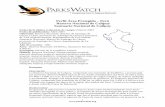 Perfil de Parque - Perú - ParksWatch - Strengthening ... · falta de vigilancia y control por falta de personal e infraestructura. ... constituyendo la época de invierno. ... golondrina