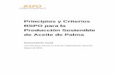 Principios y Criterios RSPO para la Producción … Criteria Final Guidance with NI... · Criterio 1.1 Cultivadores y procesadores de palma de aceite suministran información ...