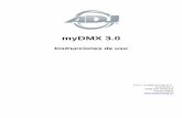 myDMX 3adjmedia.s3-website-eu-west-1.amazonaws.com/manuals/MyDMX3.0… · • Ver los datos DMX sin procesar que se envían a la ventana de salida DMX (Herramientas -> Niveles DMX).