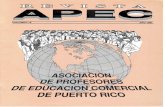 apecpr.orgapecpr.org/apecweb/wp-content/uploads/Volumen-15-1991.pdf · EVALUACION DE IA RAPIDEZ EN LA PRODUCCION: MECANOGRAFIA AVANZADA Prof. Zoraida Morales de Montañez INTEGRACION
