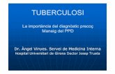 La importància del diagnòstic precoç Maneig del PPDprojectes.camfic.cat/.../Formacio/Docs/13_14/TBC.pdf · 2017-02-03 · Diagnòstic tuberculosi pulmonar Sospita clínica: tos,