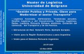 Master de Logística Universidad de Belgrano - aippyc.orgaippyc.org/intranet/CT-Planificacion_y_Gestion/gestion_publica_y... · Modelo de Relaciones de los Puertos y su ... OPORTUNIDAD