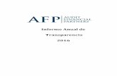 Informe Anual de Transparencia 2016 - afpaudit.com · Página | 3 Carta – Presentación del Informe de Transparencia Presentamos el informe de transparencia de AFP Audit & Consulting