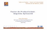 Factor de Productividad: Segunda Aplicación - … · ¿Cómo se calcula? ... Bolivia ENTEL Telefonía Pública ... IPC n-1 = Tarifa Tope de la canasta j en el trimestre “n”.