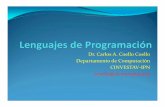 Dr. Carlos A. Coello Departamento de Computación …delta.cs.cinvestav.mx/~ccoello/lenguajes/clase22-lenguajes-2016.pdf · PROLOG ya que restringe el proceso de búsqueda y elimina