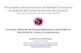 XII Congreso Iberoamericano de Derecho Concursal y … · beneficios de la deuda (mejor gobierno corporativo, WAAC y signaling) ... ambos”, se deben al modo tradicional de entender