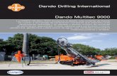 Dando Drilling International Dando Multitec 9000 · Opciones de transporte El montaje en tractor oruga es ... Sistema hidráulico Circuito de alimentación hidráulica basado en ...