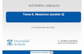 Tema 5. Muestreo (sesión 2) - agamenon.tsc.uah.esagamenon.tsc.uah.es/Asignaturas/ittst/sl/apuntes/Tema5Sesion2.pdf · ITT Sistemas Telecomunicación SISTEMAS LINEALES. TEMA 5 Contenidos.