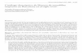 Catálogo descriptivo de libretos de tonadillas impresos … · Catálogo descriptivo de libretos de tonadillas impresos en Barcelona en el siglo XVIII1 Aurèlia Pessarrodona Pérez