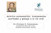 Artritis-osteomielitis: tratamientos acortados y pasaje a ...· Artritis-osteomielitis: tratamientos