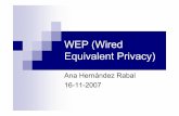 WEP (Wired Equivalent Privacy) - Área de Ingeniería … · generator) para generar 40 cadenas de 32 bits. De estas cadenas se escogerá un bit para generar 4 llaves de ... Desordena