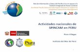 Actividades nacionales de SPINCAM en PERU · El cálculo del ICSP, se trabaja con 3 parámetros: ... Resultados (1 diapositiva por indicador) 8 Datos Obtenidos Demanda Biológica