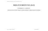MATEMÁTICAS · El libro de texto utilizado es Matemáticas 1º ESO (Proyecto Ánfora, serie Cota, de ... (que contiene los cuadernos de Pruebas de ... sociales (de hecho, cada vez