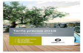 Tarifa precios 2018 - oritex.es · Tarima Colección Bridge Tarifa precios Orideck 2018 Todos los precios no incluyen IVA. *Incluye 3.5 mlin de rastrel y 22 clips/m2 21 m = 7.14 mlin
