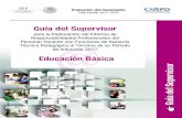 Guía del Supervisor - … · Guía del Supervisor para la Elaboración del Informe de Responsabilidades Profesionales del Personal Docente con Funciones de Asesoría Técnica Pedagógica