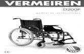 VERMEIREN · D200P 2016-09 Página 2 Introducción En primer lugar, nos gustaría agradecerle que haya confiado en nosotros escogiendo una de nuestras sillas de ruedas.