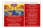 HOLY NAME CATHOLIC CHURCHholynamecatholic.org/295450 May 15.pdf · Todos los donantes recibirán una tarjeta de $5.00 de Fandango! Por favor llame a la oﬁcina para hacer una cita.