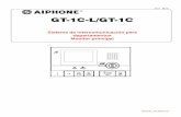 GT-1C-L/GT-1C - optimusaudio.com · SERVICE MANUAL MANUAL DE EMPLEO 0311 A OI GT-1C-L/GT-1C Sistema de intercomunicación para departamentos Monitor principal - 2 - ... Micróf ono