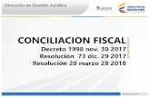 CONCILIACION FISCAL - defensoriadian.gov.co · CONCILIACION FISCAL PRESCRIPCION: El reporte de conciliación fiscal: a mas tardar el 31 de octubre del año fiscal a ... Resumen ESF-ERI