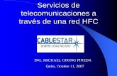 Servicios de telecomunicaciones a través de una red HFCdiagramasde.com/diagramas/otros2/presentacion_introduccion... · Arquitectura típica de una red CATV coaxial tradicional ...