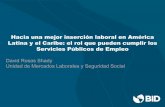 Hacia una mejor inserción laboral en América Latina y … · •En Colombia, Honduras, ... buscar empleo son los informales Fuente: ... • Sistema de información integrado a una