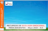 RECURSOS DE ECOLOGÍA EMOCIONAL PARA … · recursos de ecologÍa emocional para docentes – mayo 2015 – n.5 instituto ecologÍa emocional _ dl: b 8214 ‐ 2012 soler & conangla.