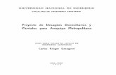Proyecto de Desagües Domiciliarios y Pluviales para ...cybertesis.uni.edu.pe/bitstream/uni/11061/1/kruger_gc.pdf · Cota de tapa y fondo de buzones, referidos a los Bench-Marks del