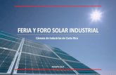 FERIA Y FORO SOLAR INDUSTRIAL - cicr.com · Solar y eólico dominarán el futuro de la electricidad: 72% de los $10.2 trillones que se van a gastar en nueva generación al 2040 a
