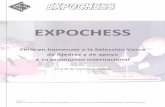 2014-11-24 EXPOCHESS calendario · campeones mundiales de Ajedrez, en 200 láminas. También se convocarán concursos de pintura, fotografía y microvideo con la temática del Ajedrez.