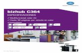 bizhub C364 DATASHEET sp - copiadoras en venta ...copiadorasenventa.com/images/copier-brochures/Konica-Minolta... · OC-511 Tapa de Originales Tapa en vez de alimentador automático