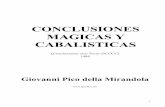 CONCLUSIONES MAGICAS Y CABALISTICASlibroesoterico.com/biblioteca/Cabala/Pico De La Mirandola... · de Averroes relativas al intelecto, el alma y la profecía. ... Las Conclusiones