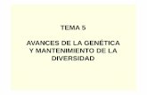 Tema 5. Avances de la genética y mantenimiento de la ... · Biodiversidad Parte aprovechable para la Agricultura Recursos Fitogenéticos ... PARTE VEGETATIVA CULTIVO EN INVERNADERO