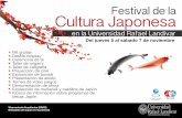 Festival de la Cultura Japonesa - gt.emb-japan.go.jp · Vicerrectoría Académica (VRAC) Embajada del Japón en Guatemala Mil grullas Desﬁle cosplay Ceremonia de té Taller de origami