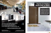 Puertas de Madera: reportaje dando paso al diseño · promateriales 79 Puertas de Madera: dando paso al diseño Un elemento más de decoración reportaje En la arquitectura actual,