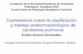 Congreso de la Sociedad Española de Anatomía Patológica ... · Tumores pequeños (menos de 3 cms), localizados, compuestos por crecimiento lepídico no infiltrante de células