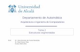 Departamento de Automática - Grupo de computación de ...hpc.aut.uah.es/~rduran/Areinco/pdf/n_tema2.pdf · número de ciclos que separan la iniciación de dos operaciones (la distancia