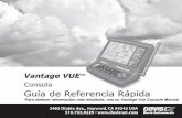 Vantage VUETM Consola Guía de Referencia Rápida · Guía de Referencia Rápida Para obtener información más detallada, vea su Vantage Vue Console Manual. 1 Hora y fecha, salida