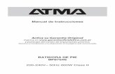 Manual de Instrucciones - Atma BP8754E.pdf · mientras la batidora se encuentre en funcionamiento. 13. Manipule la licuadora con precaución, sus cuchillas están muy afiladas ...