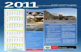 calendario 2011 - Ministerio de Energía y Minas - Inicio · De conformidad con lo dispuesto por las normas reglamentarias de la Ley General de Minería, todos los ... sivos y accesorios
