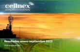 Resultados enero-septiembre 2015 - Cellnex Telecom · Resultados enero-septiembre 2015. 23 de octubre de 2015 4 Incremento del ratio de compartición por nuevos clientes y desmantelamientos