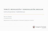 Tema 6: Modulación y demodulación angular - … Modulacion ang… · Preguntas? Tema6:Modulaciónydemodulaciónangular–Ejercicios 66. Title: Tema 6: Modulación y demodulación