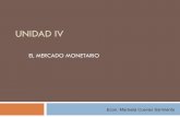 UNIDAD IV - Economía Ceteris Paribus · recientemente se ha incorporado a la oferta monetaria el cuasidinero. M4 = M3 + Cuasidinero Material utilizado sólo con fines docentes. Econ.