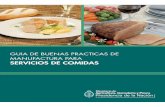 GUIA DE BUENAS PRACTICAS DE MANUFACTURA …copal.org.ar/wp-content/uploads/2015/06/bpmservicios2011.pdf · de alimentos efectuada a nivel no industrial, que ha- biendo sufrido o no