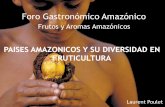Frutos y Aromas Amazónicos - foroamazonico.com€¦ · Laurent Poulet. El primer impacto que tienen las frutas amazónicas, es mejorar ... diferentes autores establecen una relación