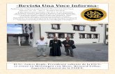Revista Una Voce Informa - Iglesias de Ramonete, Ifre …iglesiasdeifre.com/archivos/UnaVoce Octubre2015.pdf · -Un obispo en la cumbre. Pág. 48 -Catecismo en Estampas. Pág. 50